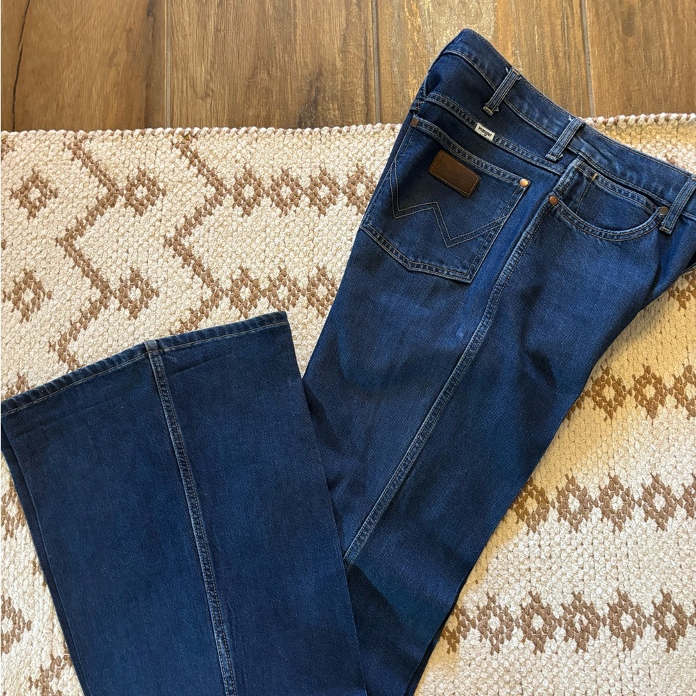 Wrangler Dark Blue Bootcut Jeans